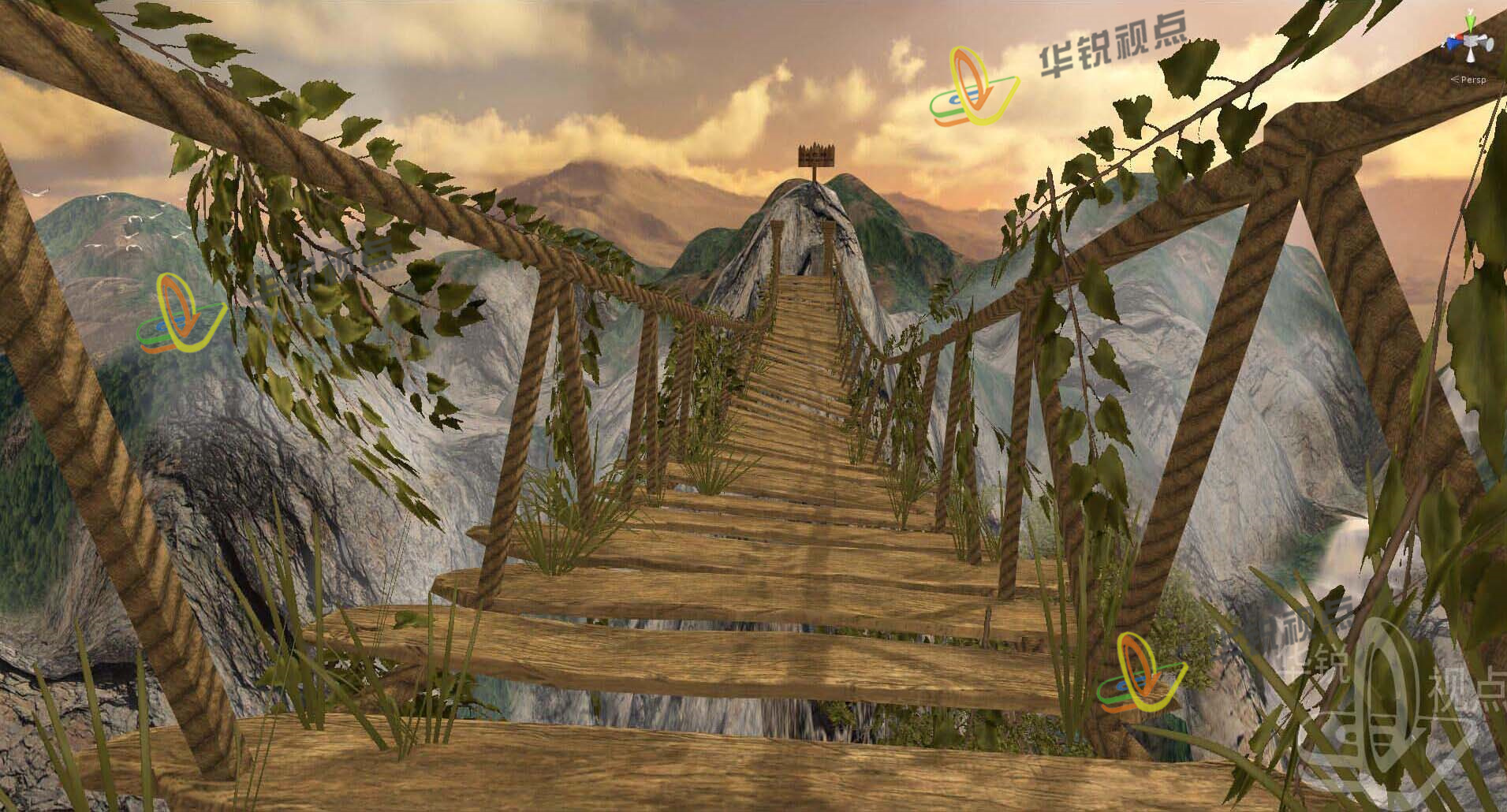 悬索桥虚拟现实3d游戏体验