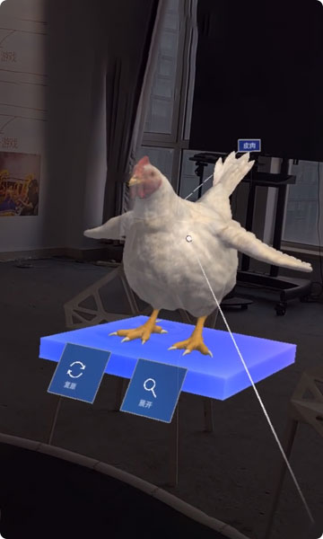 AR模拟（鸡）动物解剖教学软件