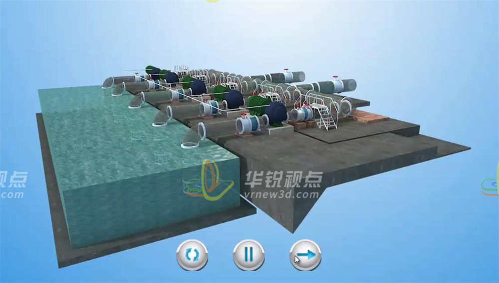 同济污水处理厂VR虚拟现实实训软件
