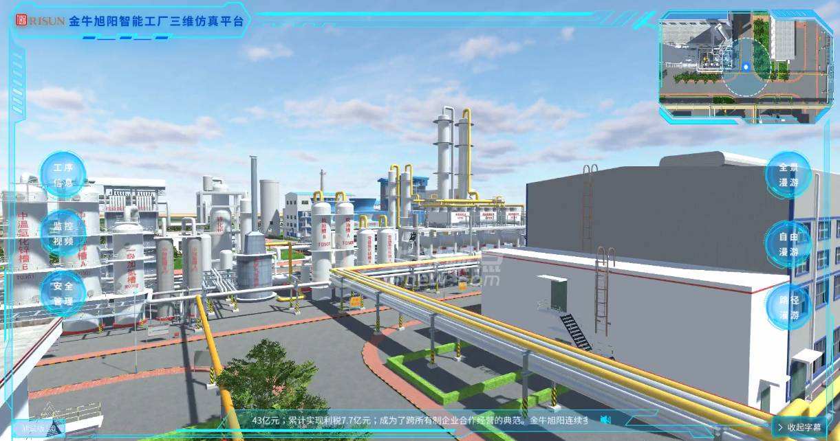 工厂3D可视化模型
