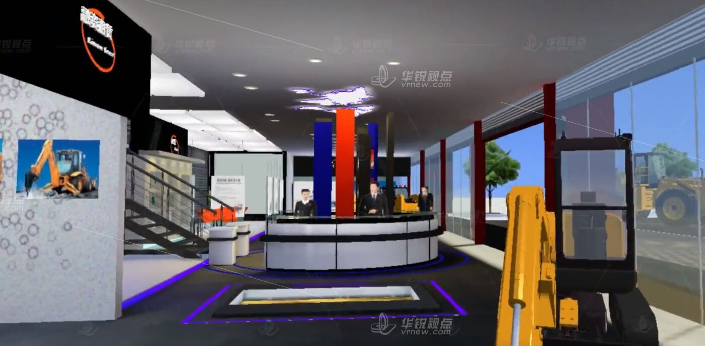 柳工展馆三维虚拟仿真系统