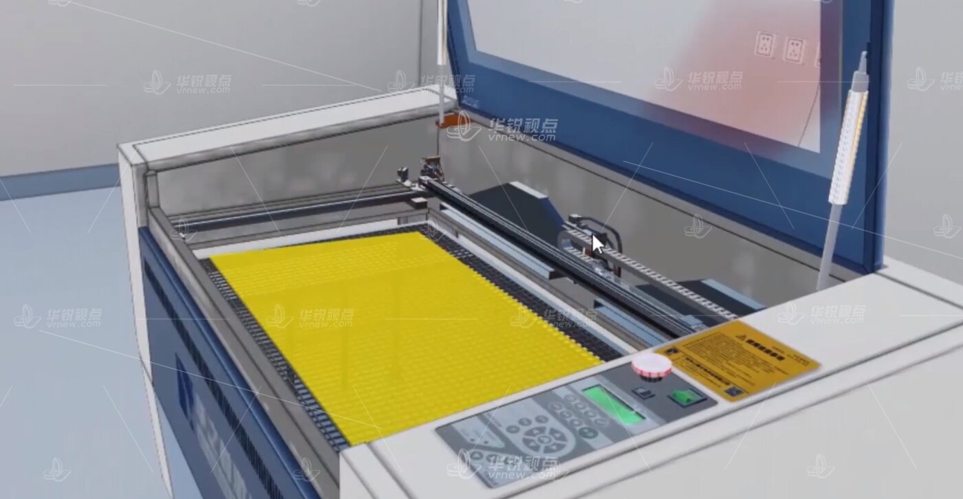 激光雕刻切割机VR培训系统