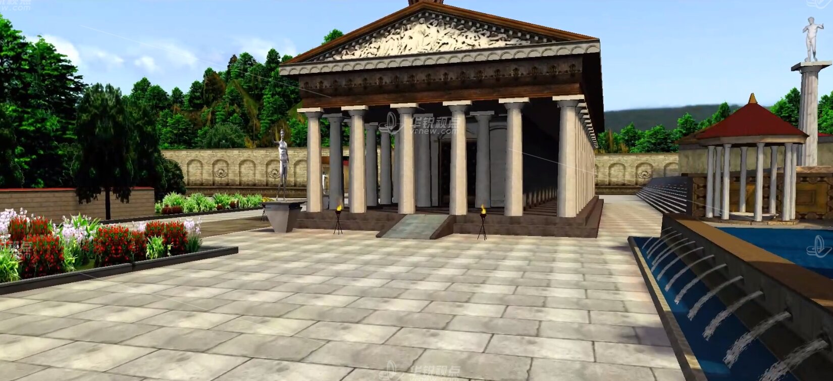 古希腊奥园场馆3D建模复原