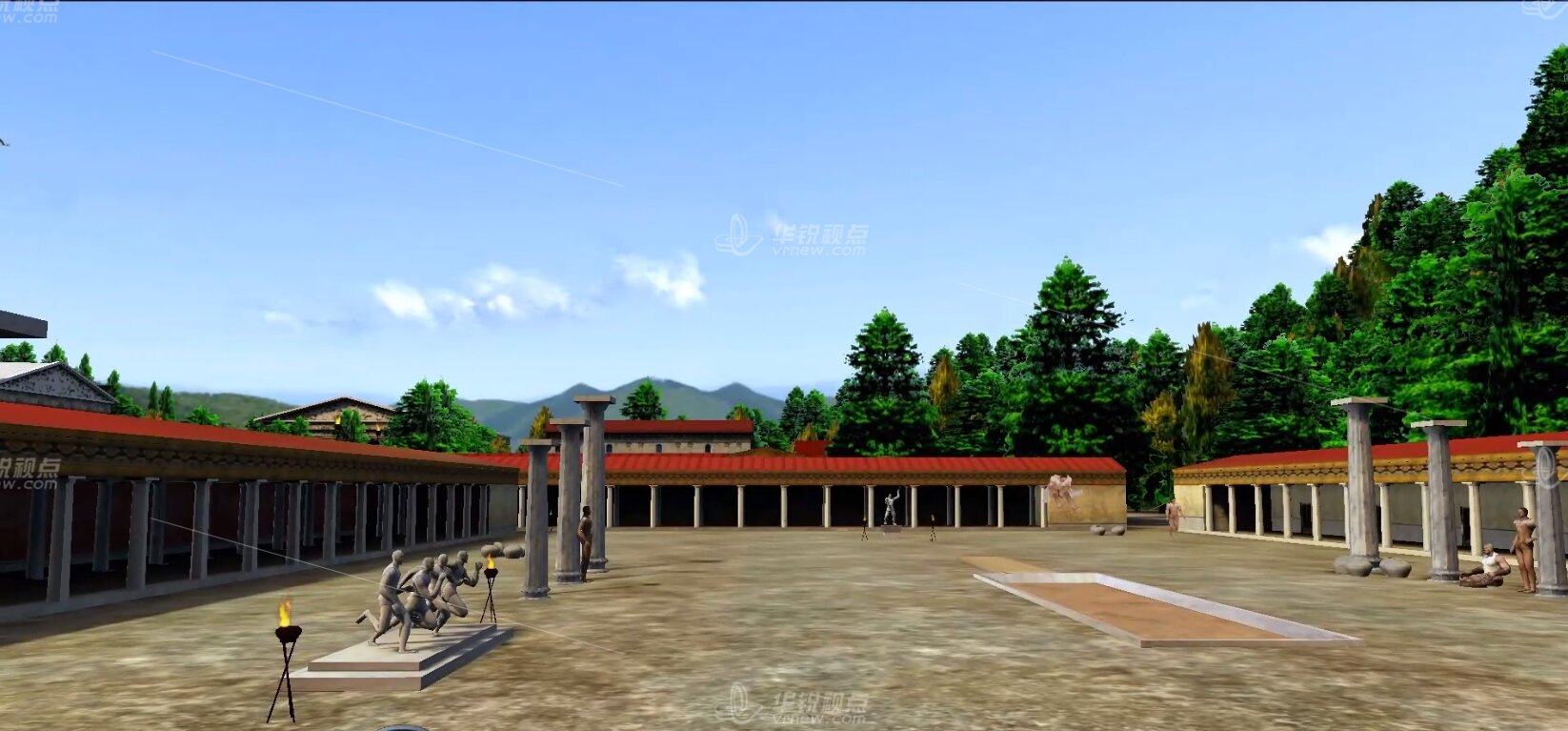 古希腊奥园场馆3D建模复原