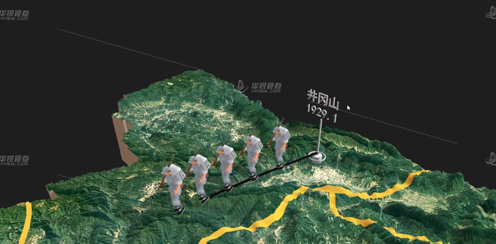 3D赣区红军路线