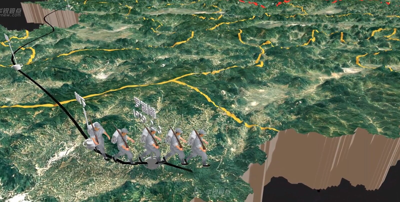 3D赣区红军路线