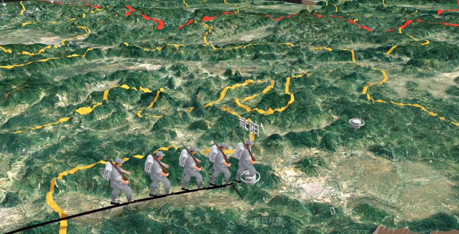 3D赣区红军路线